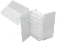 Box Meiho Reversible 85  Two Sided Plastic Lure Case - Clear