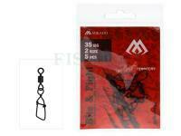 Mikado Swivel with German A Snap #1/0 - Matte Black