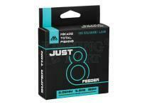 Mikado Just 8 Feeder Braided Line 150m 0.06mm - Brown