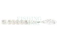 Soft Baits Mustad AJI Worm Fla-Fla 2" 5cm - Clear Silver Glitter