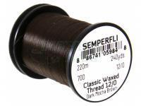Semperfli Classic Waxed Thread 12/0 240 Yards - Dark Mocha Brown