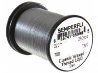 Semperfli Classic Waxed Thread 12/0 240 Yards - Steel