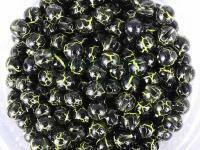 Główki wolframowe Hends Tungsten Plus Marbre 3.3mm - BLACK / UV FLUO YELLOW