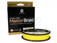 Braided line Cortland Master Braid 150 yds Yellow 8lb | .005 in | .127 mm