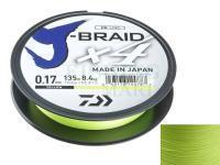 Braid Line Daiwa J-Braid X4 Yellow 270m 0.19mm