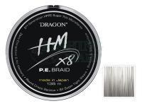 Braided line Dragon HM X8 P.E. Braid Grey 135m 0.12mm