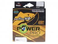 Braided line PowerPro Super 8 Slick V2 Moss Green 135m 0.13mm 8kg