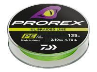 Plecionka Prorex UL Finesse Braid Chartreuse 135m #0.3PE 0.05mm