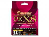 Braid Line Seaguar PE X8 Multicolor 150m #3.0 | 0.285mm