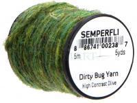 Semperfli Dirty Bug Yarn 5m 5yds - High Contrast Olive