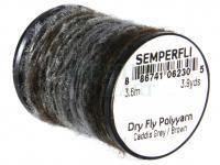 Semperfli Dry Fly Polyyarn 3.6m 3.9yds - Caddis Grey / Brown