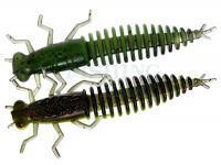 Soft Bait Flagman Tonbo 2.5 inch | 62 mm - #1816 Black/ Lime Chartreuse