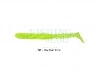 Soft Bait Reins Rockvibe Shad 2 inch - 129 Glow Chart Silver