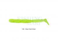 Soft Bait Reins Rockvibe Shad 3 inch - 129 Glow Chart Silver