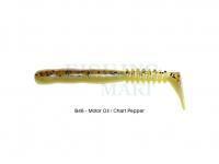 Soft Bait Reins Rockvibe Shad 3 inch - B48 Motor Oil Pepper Chartreuse