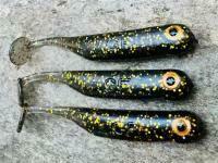 Przynęty miękkie Great Fish GF1 49mm 1g - bezzapachowy - black&gold