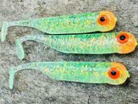 Przynęty miękkie Great Fish GF1 49mm 1g - bezzapachowy - glitter light green