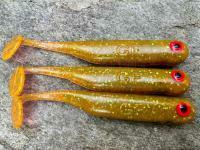 Przynęty miękkie Great Fish GF1 49mm 1g - bezzapachowy - motor oil green