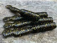Soft Baits Great Fish GF2 Leech 60mm 1.8g - no scent - black & gold