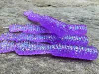 Soft Baits Great Fish GF2 Leech 60mm 1.8g - no scent - glitter light purple