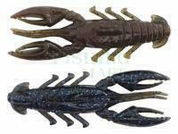 Soft Baits X Zone Lures Scented Stealth Craw 2.5" 6cm - Black Blue Flake/Green Pumpkin Laminate