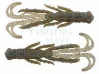 Soft Baits X Zone Lures Scented Stealth Creature 2.75" 7cm - Green Pumpkin Blue Flake