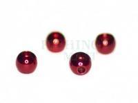 Red metalic beads 2,8mm