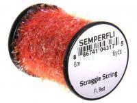 Semperfli Straggle String Micro Chenille 6m / 6.5 yards (approx) - Fluoro Red