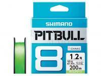 Braided Line Shimano Pitbull PE 8 Lime Green 150m #1.2
