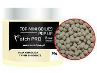 Top Mini Boilies Drilled Pop UP 20g 8mm - WHITE CHOCOLATE