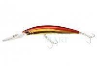 Hard Lure Yo-zuri Crystal Minnow Deep Diver 110mm 16g | 4-3/8 inch 9/16 oz - Gold Red (R1135-HGR)