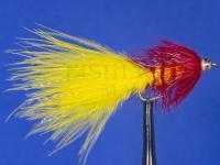 Fly Wooly Bugger Yellow & Red no. 8