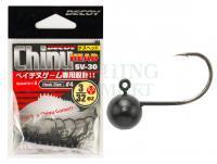 Jig Lure Decoy SV-30 Chinu Head NS Black - #4  1.8g