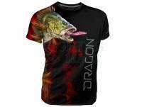 T-Shirt oddychający Dragon - okoń black XL