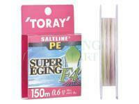 Braided Line Toray Salt Line PE Super Eging F4 150m #1.0