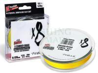 Braided line Sufix X8 Braid Hot Yellow - 300m 0.285mm