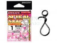 Agrafki Decoy Spiral Snap SN-5 Mat Black #0 | 10lb