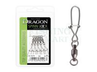 Agrafki Dragon Spinn Lock z krętlikami łożyskowanymi 44.5mm #2/0