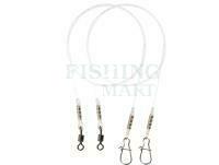 Mikado Jaws Predator Snap Fluorocarbon Leader - MEDIUM 25cm/12kg