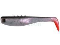 Soft baits Dragon Bandit 8.5cm PEARL PS/BLACK red tail silver glitter