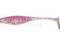 Soft baits Dragon Belly Fish Pro 10cm - Clear/Pink - Silver/Violet glitter