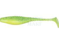 Soft baits Dragon Belly Fish Pro 10cm - Super Yellow/Chartreuse - Black/Blue glitter