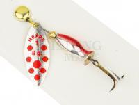 Błystka Mepps Aglia Long Heavy - Silver / Red Dots #1/8g