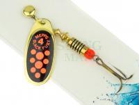 Spinner Mepps Black Fury Gold / Red Dots - #4 | 8.00g