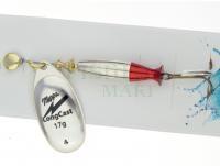 Spinner Mepps Aglia LongCast #4 17g - Silver / Red