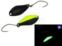 Trout Spoon Nories Masukuroto Weeper 0.9g 20mm - #022 (Fluo-Yellow / Black)