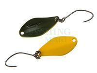 Trout Spoon Nories Masukuroto Weeper 0.9g 20mm - #038 (Yellow / Oliv)