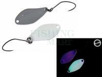 Trout Spoon Nories Masukuroto Weeper 0.9g 20mm - #040 (Glow / Grey)