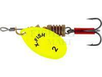 Spinner X-Fish Stark #2 4g - Nikel UV lime