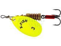 Spinner X-Fish Stark #3 6g - Nikel UV lime